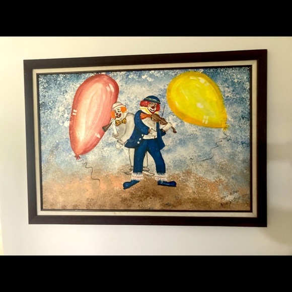Original acrylic painting by Alice st onge. 29 x 49 with quality wood frame. - Picture 1 of 5